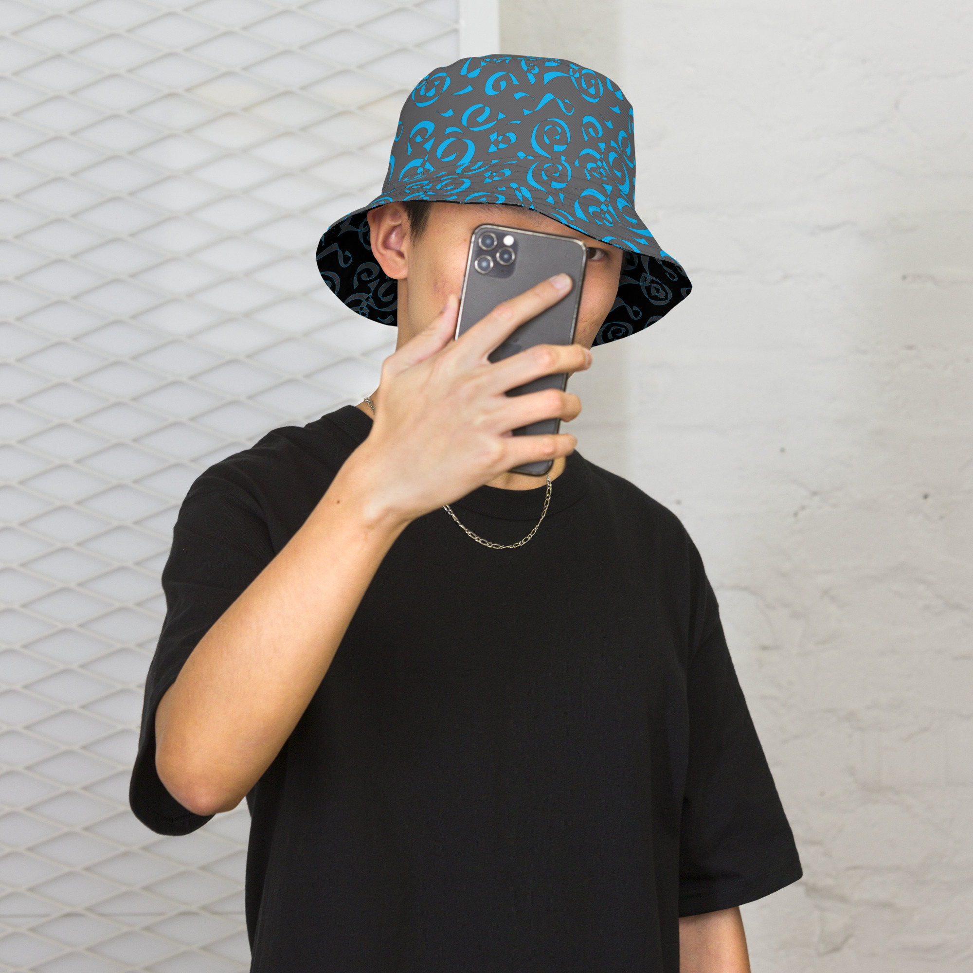 Circus Scribble Tattoo Reversible Bucket Hat - Image 10