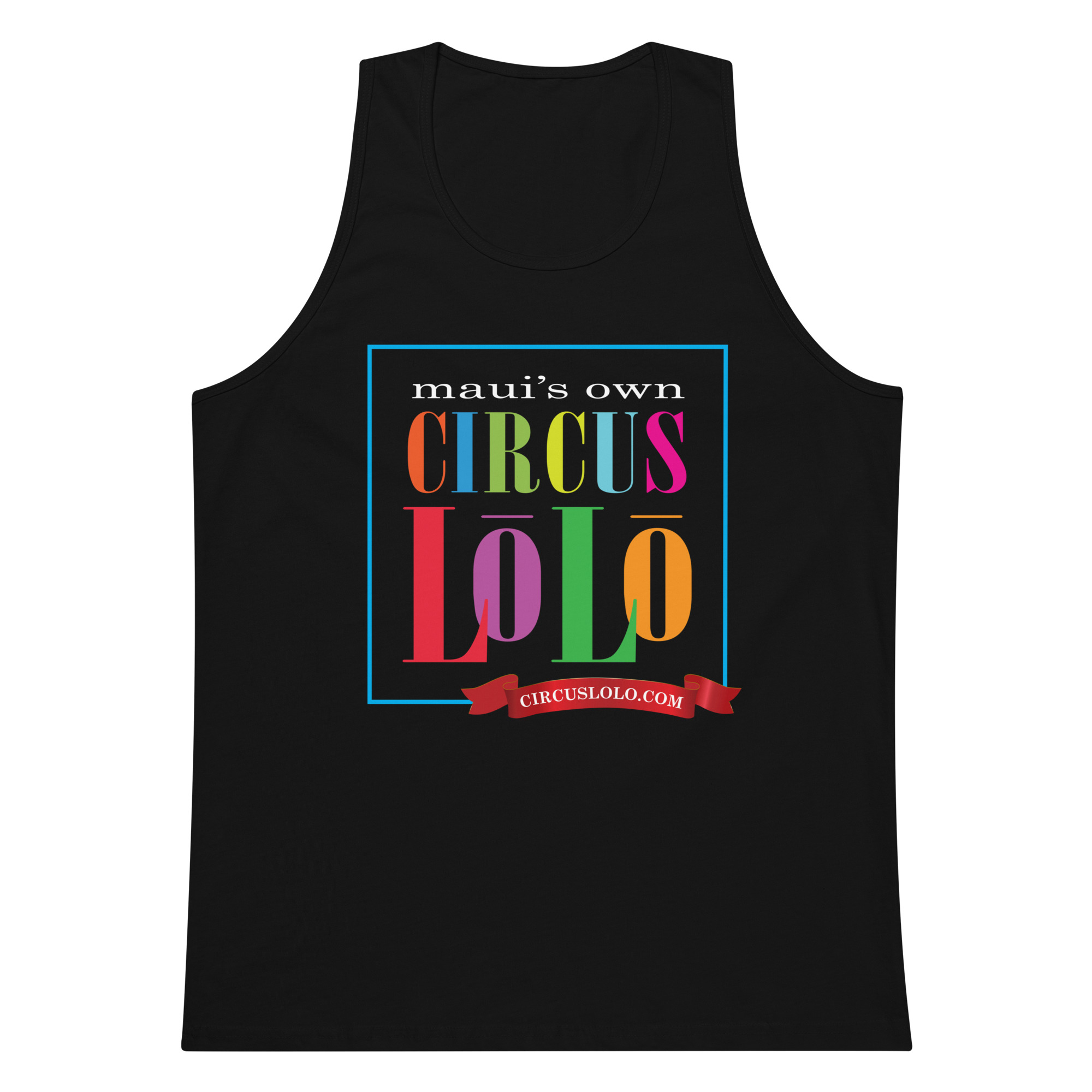 Circus Lolo Big Logo Men’s Premium Tank - Image 2