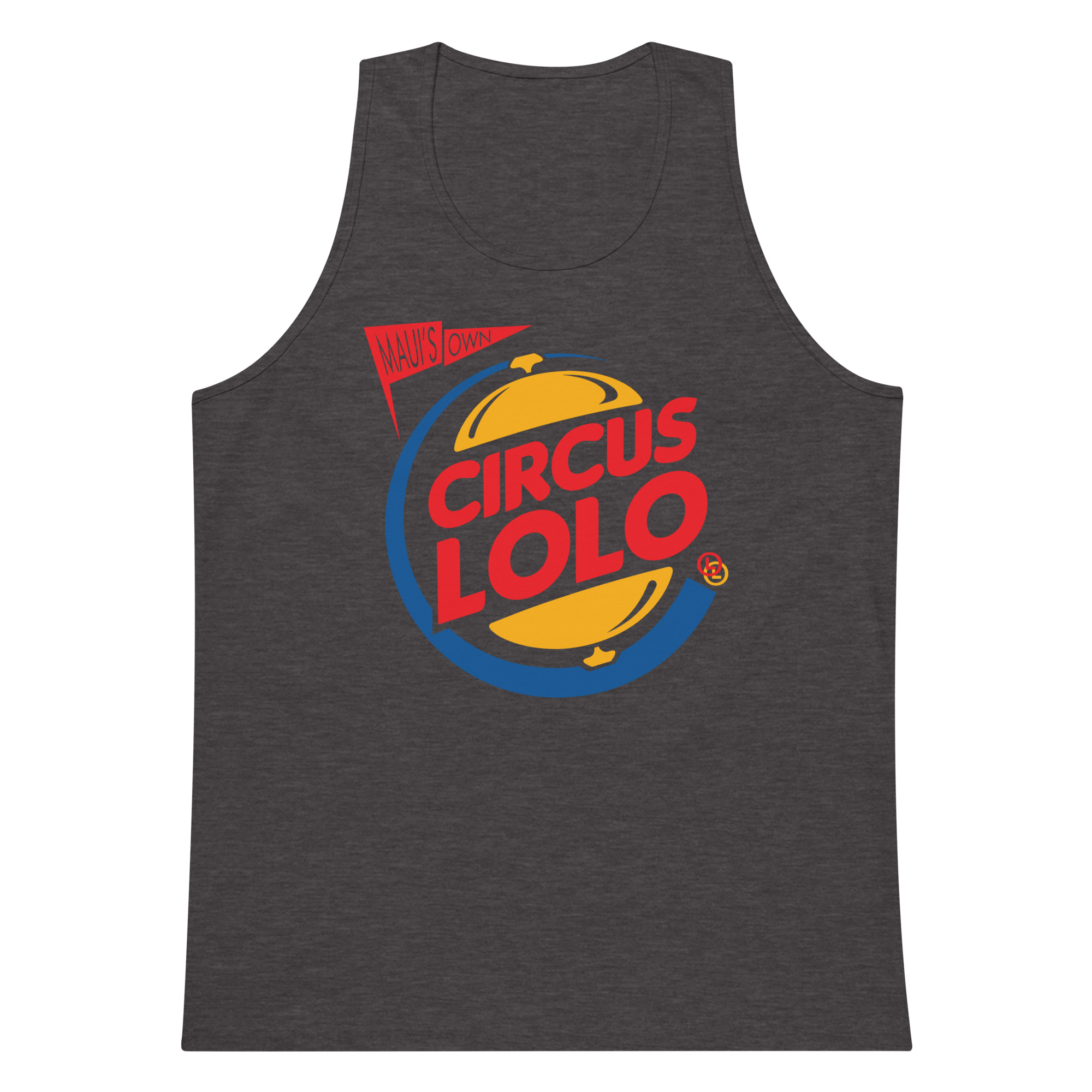 Circus Lolo Burger Ring Men’s Premium Tank - Image 4