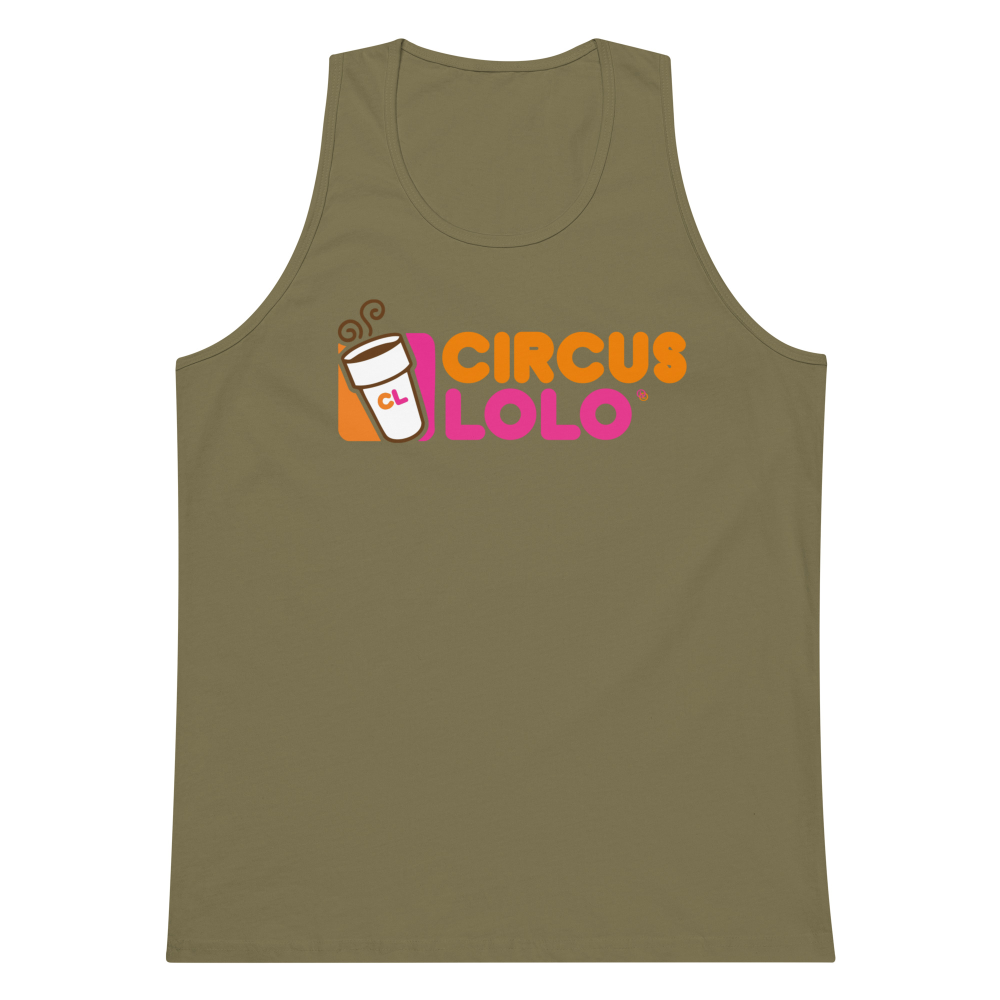 Circus Lolo Cuppa Jo Men’s Premium Tank - Image 3
