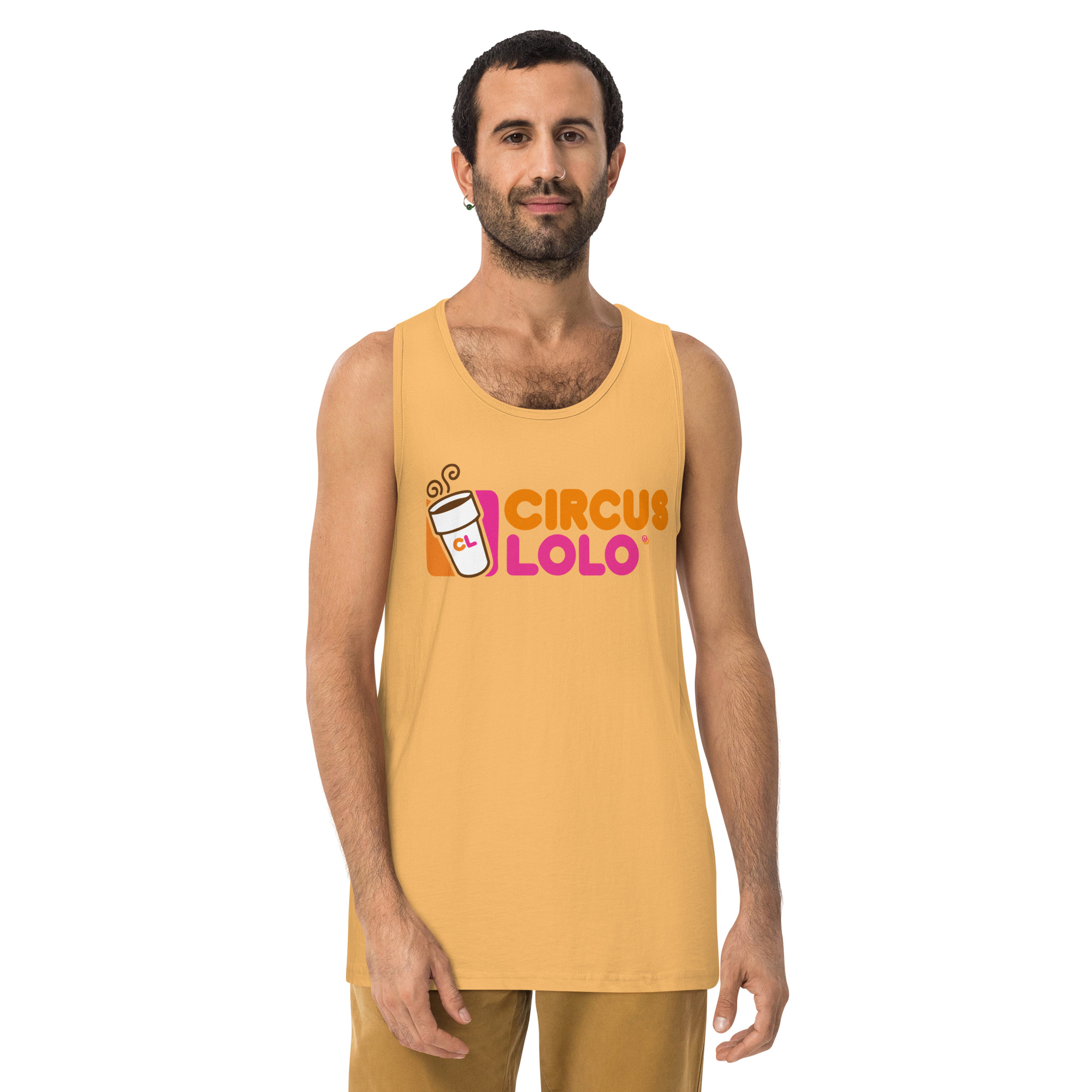 Circus Lolo Cuppa Jo Men’s Premium Tank