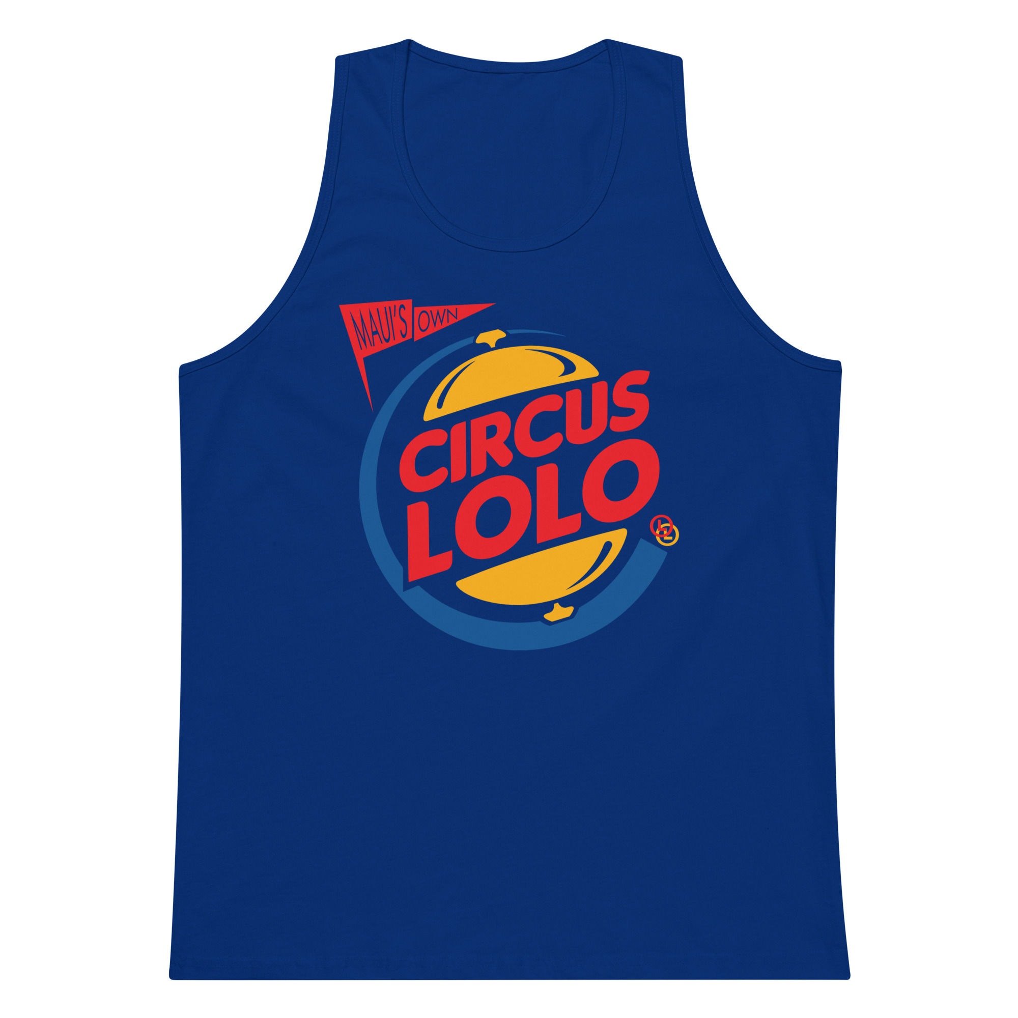 Circus Lolo Burger Ring Men’s Premium Tank - Image 5