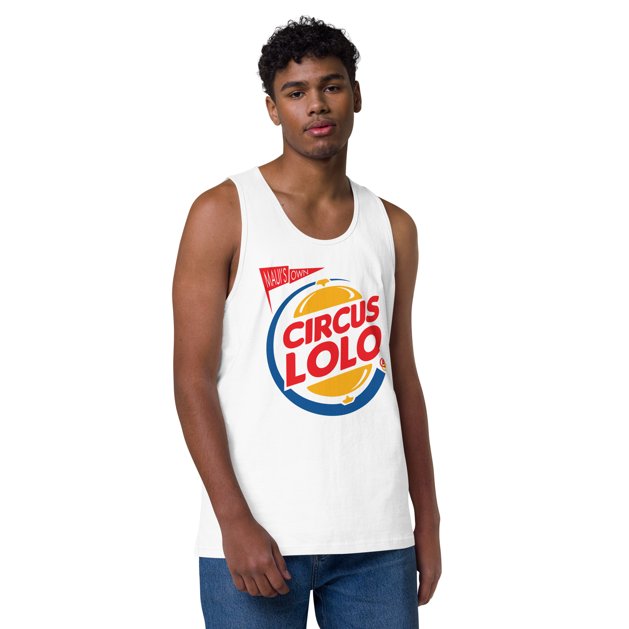 Circus Lolo Burger Ring Men’s Premium Tank