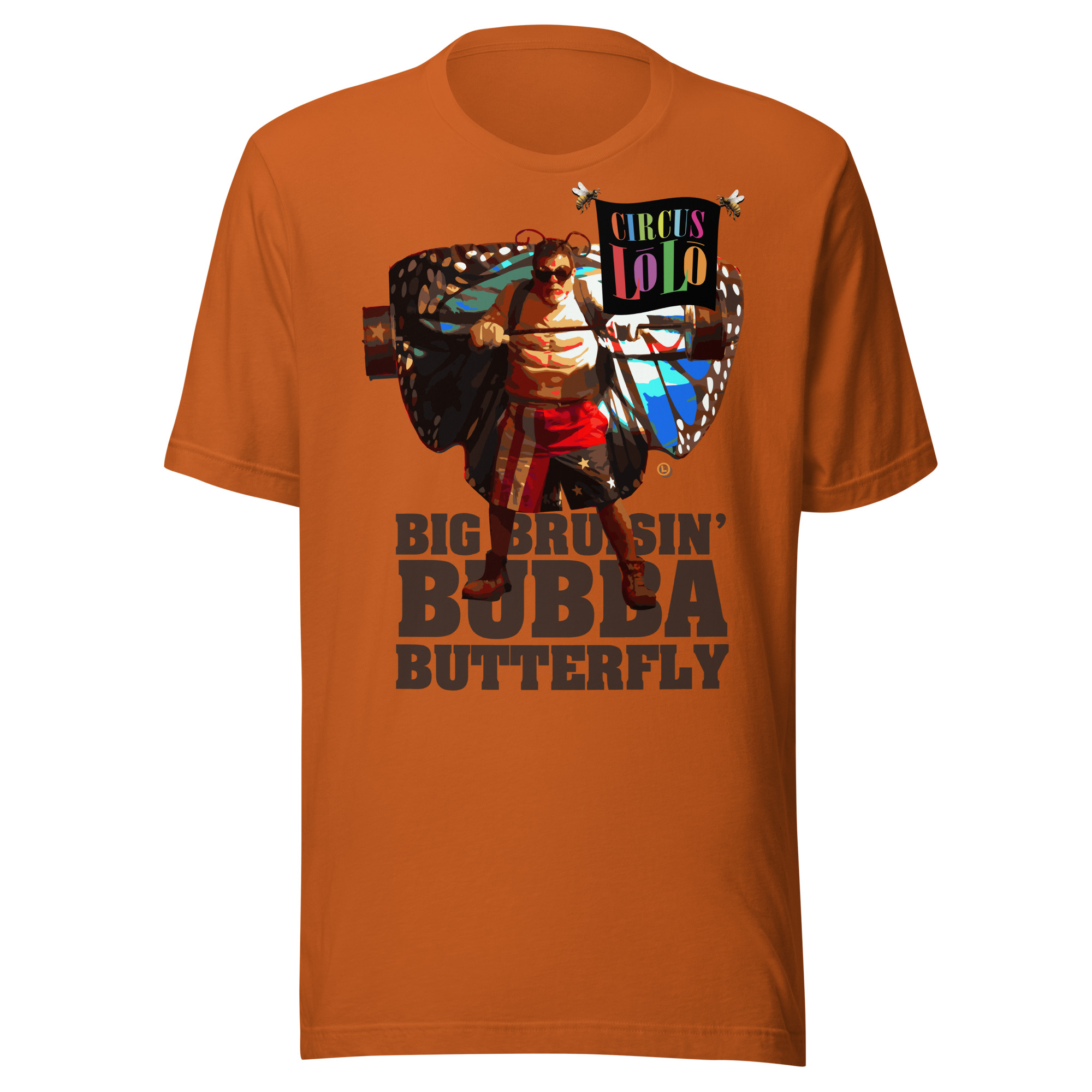 Circus Lolo Big Bruising' Bubba Butterfly Unisex T-Shirt - Image 6