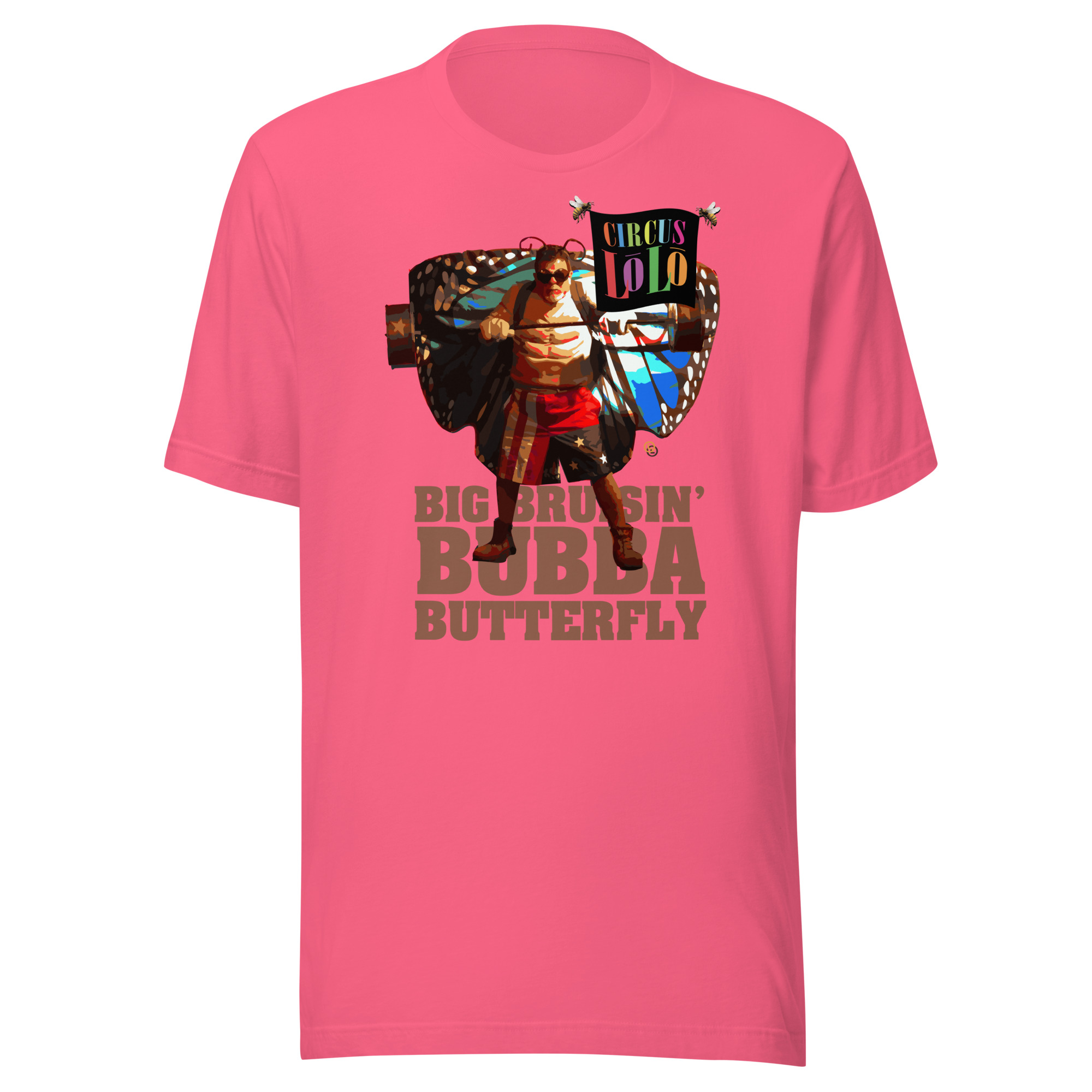 Circus Lolo Bubba Butterfly Unisex Crew Neck T-Shirt - Image 3
