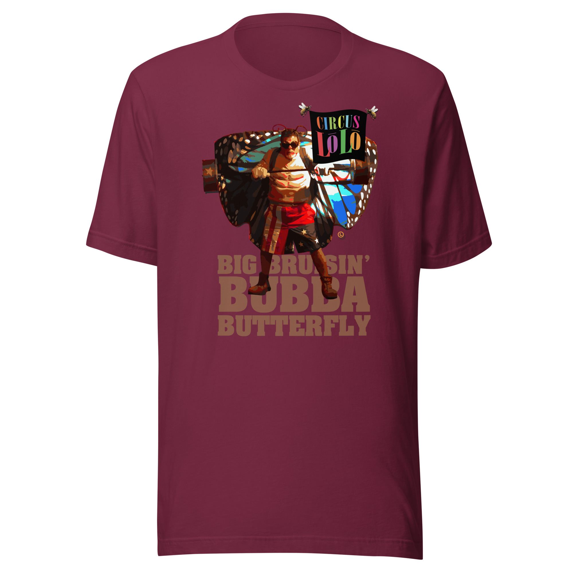 Circus Lolo Bubba Butterfly Unisex Crew Neck T-Shirt - Image 5