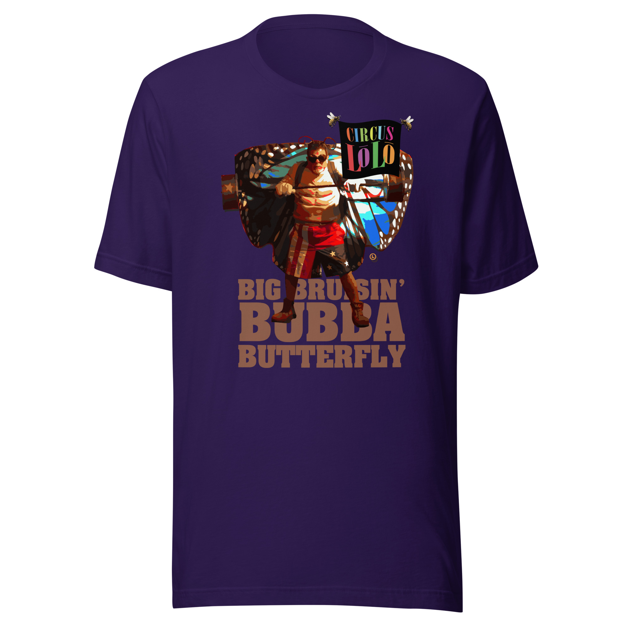 Circus Lolo Bubba Butterfly Unisex Crew Neck T-Shirt - Image 6