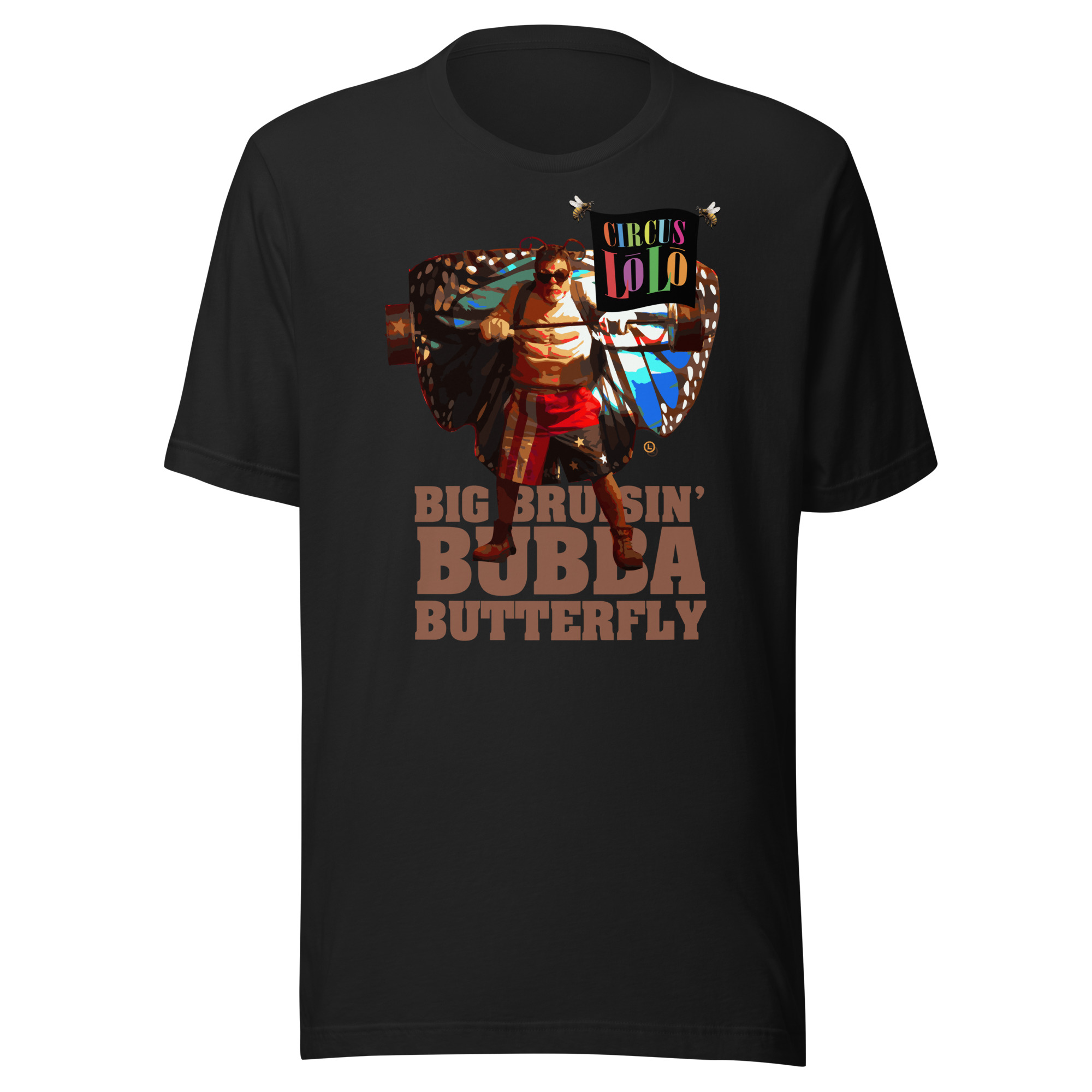 Circus Lolo Bubba Butterfly Unisex Crew Neck T-Shirt - Image 7