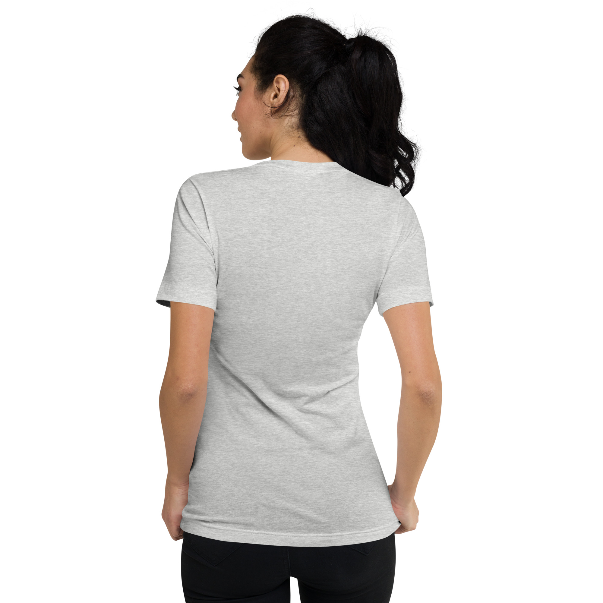 Circus Lolo Embroidered Not Pocket Logo Unisex Short Sleeve V-Neck T-Shirt - Image 7