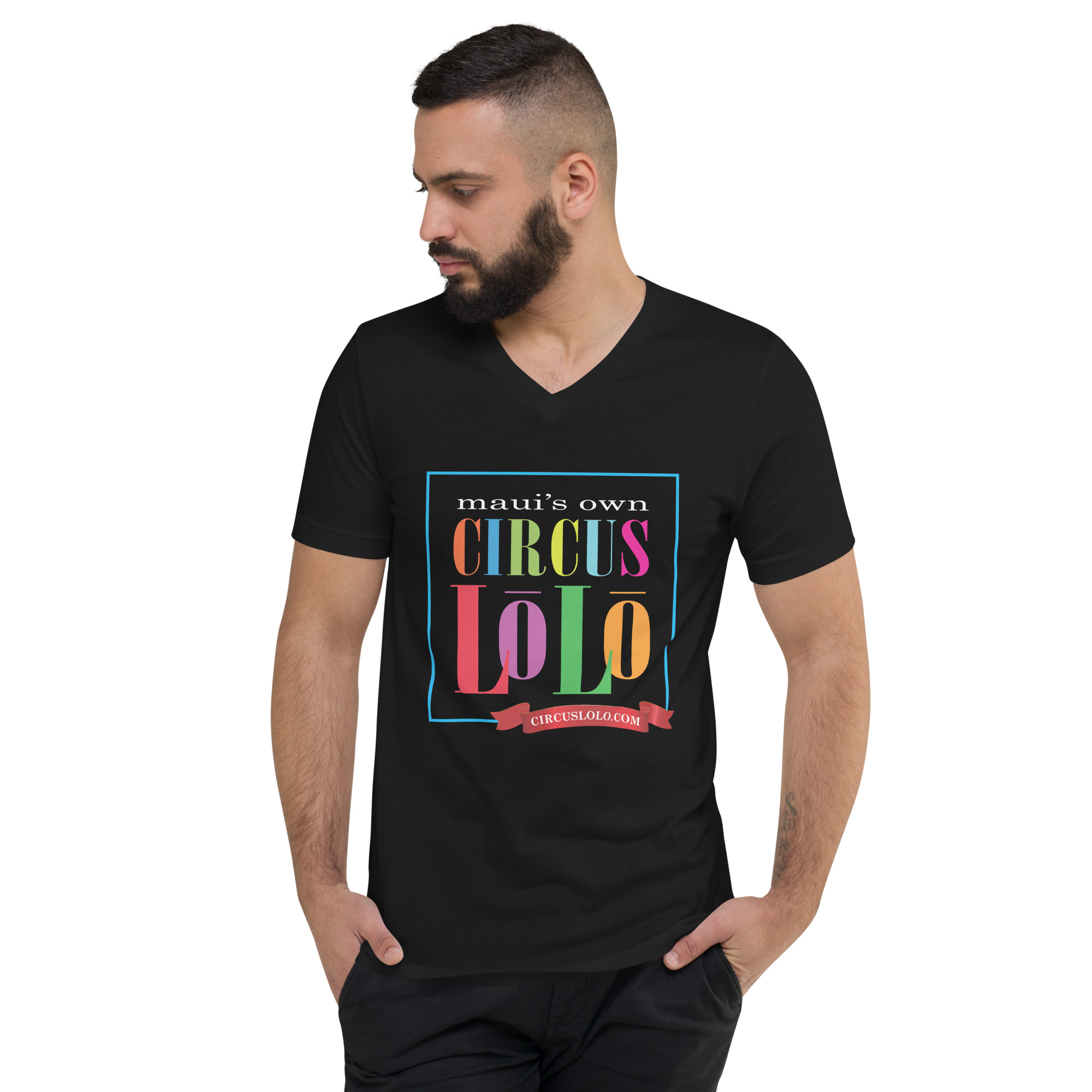 Circus Lolo Big Logo Unisex Short Sleeve V-Neck T-Shirt