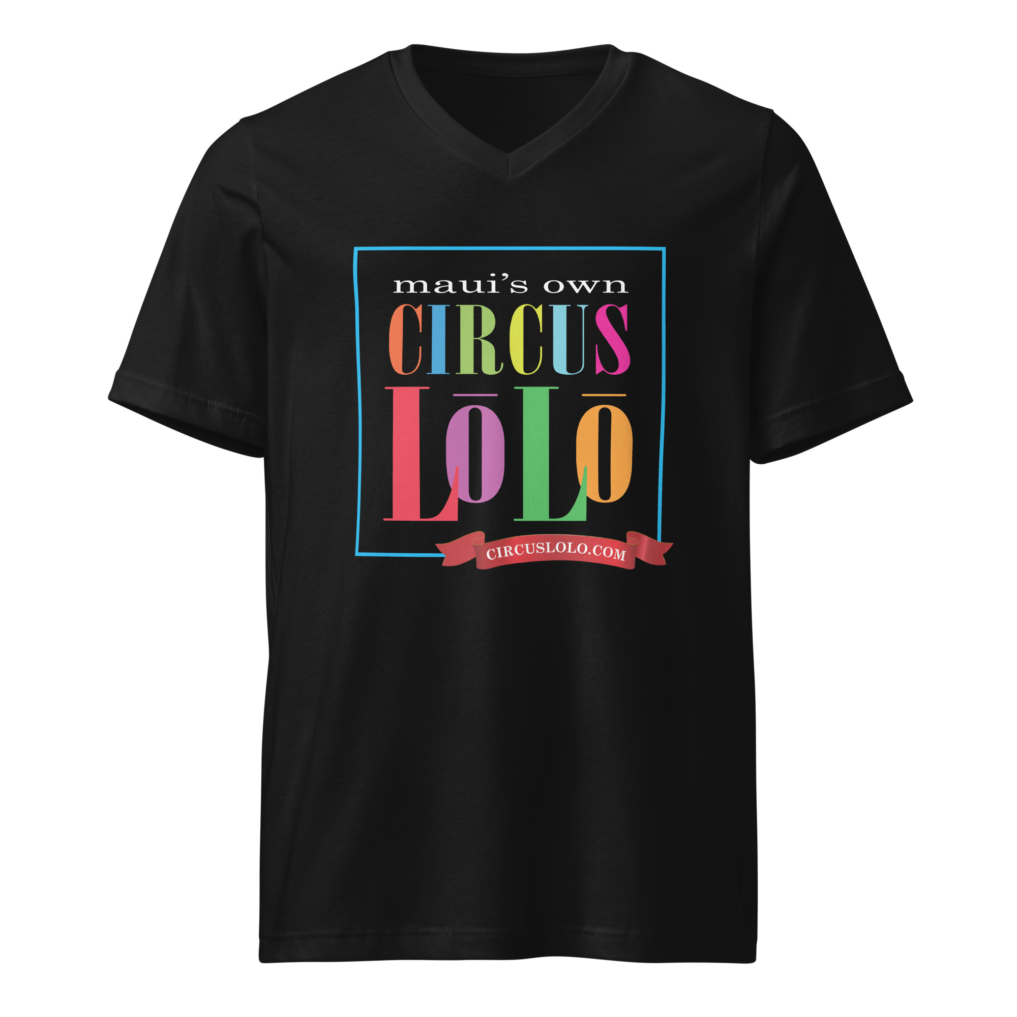Circus Lolo Big Logo Unisex Short Sleeve V-Neck T-Shirt - Image 2