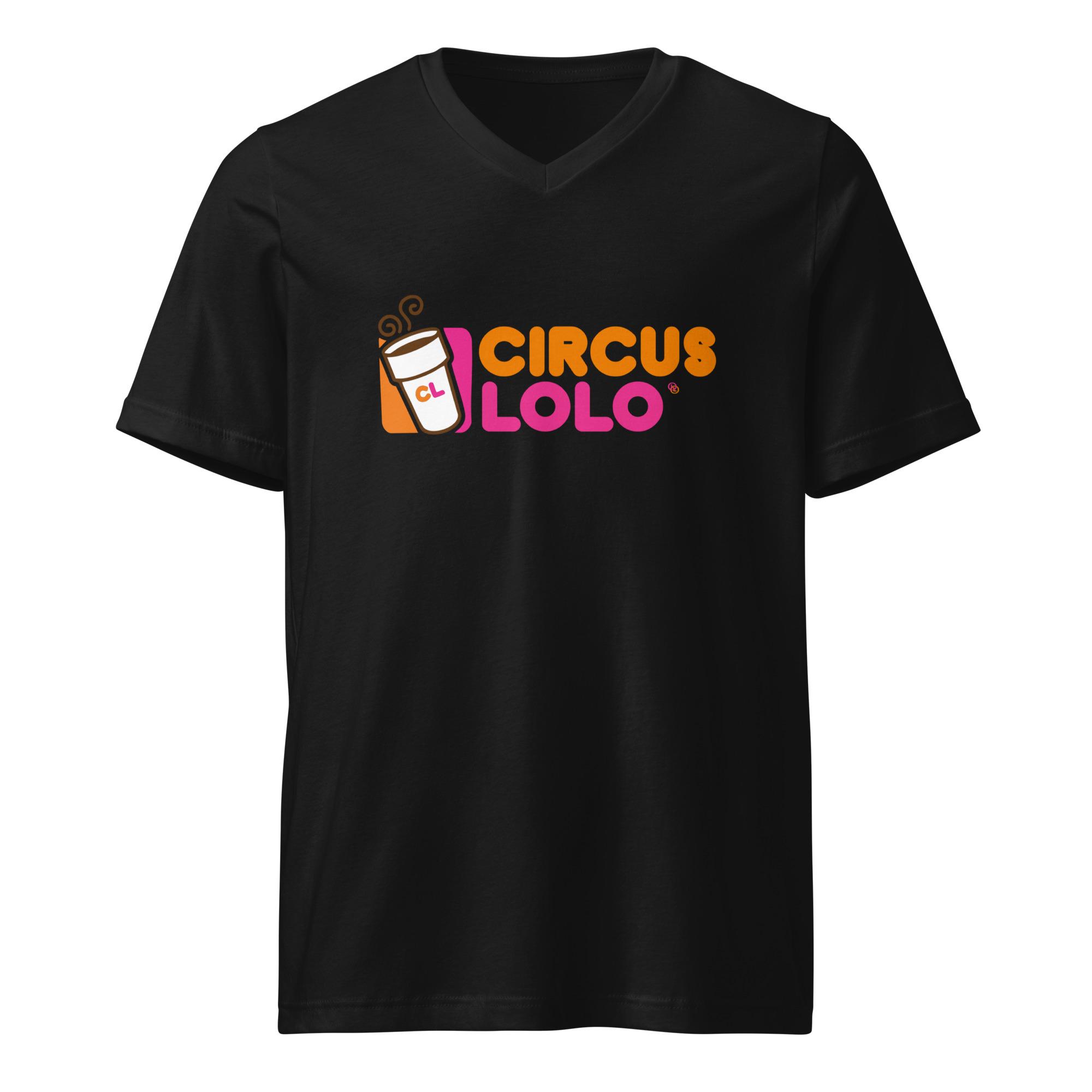 Circus Lolo Cuppa Jo Unisex Unisex V-Neck T-Shirt - Image 6