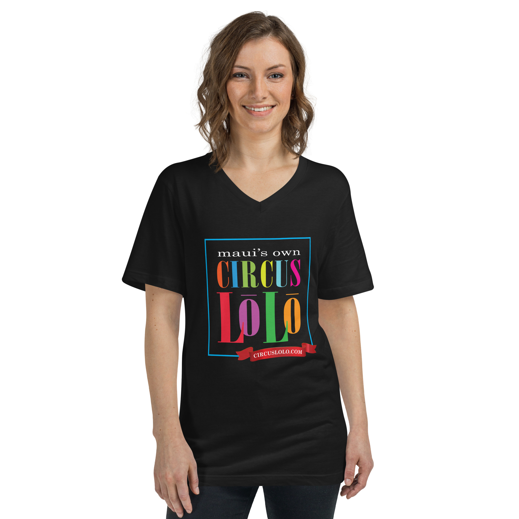 Circus Lolo Big Logo Unisex V-Neck T-Shirt