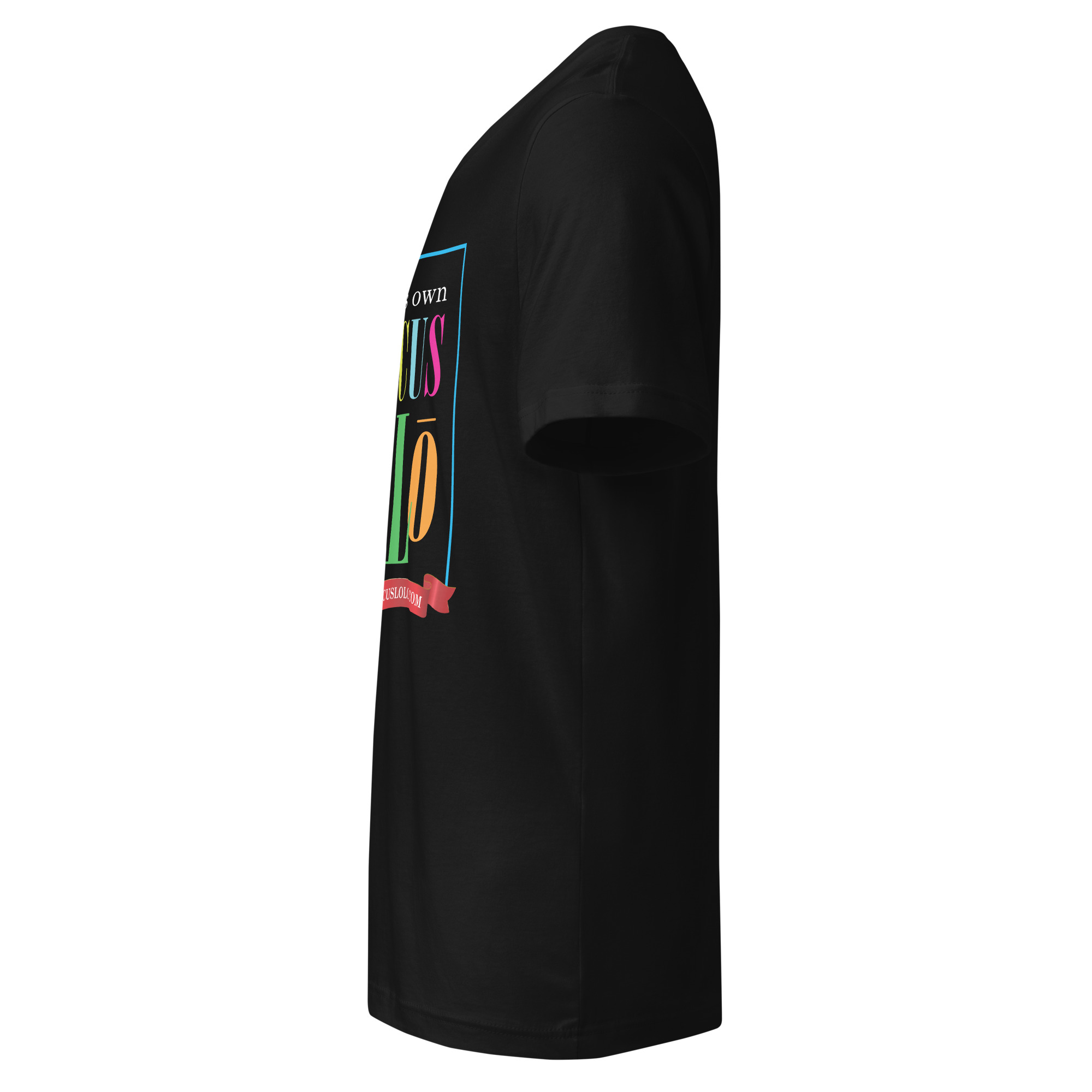Circus Lolo Big Logo Unisex Short Sleeve V-Neck T-Shirt - Image 4