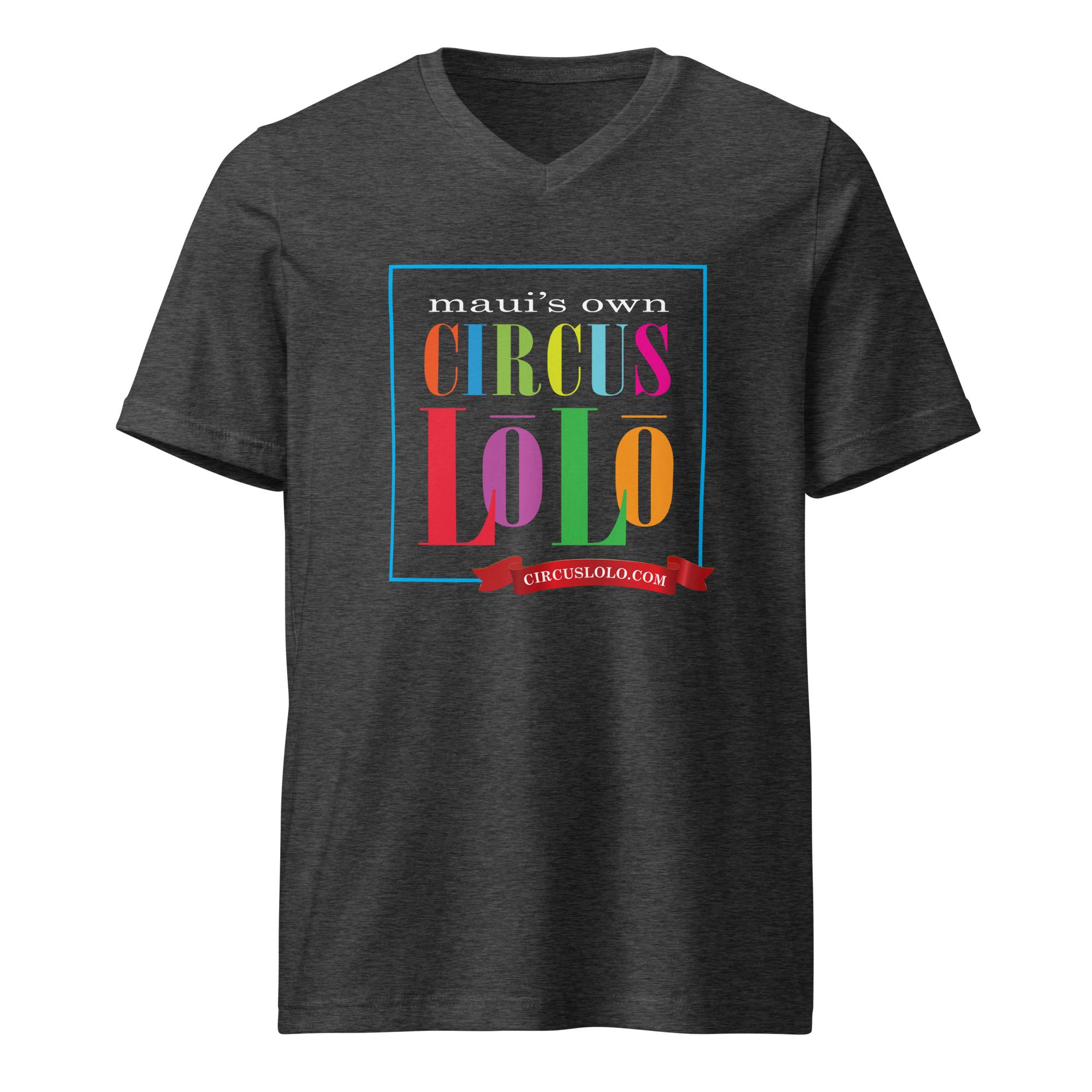 Circus Lolo Big Logo Unisex V-Neck T-Shirt - Image 4