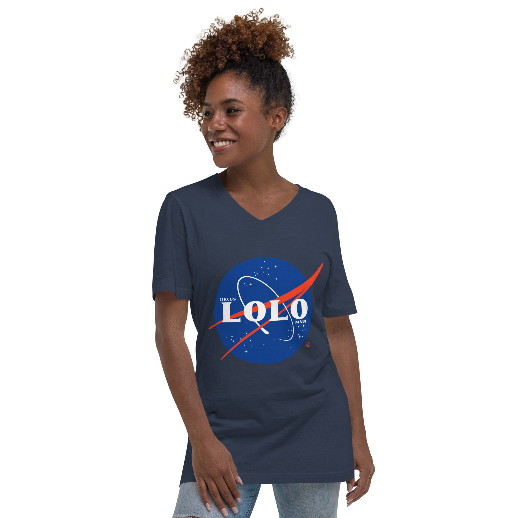 Circus Lolo Spaceball Unisex V-Neck T-Shirt