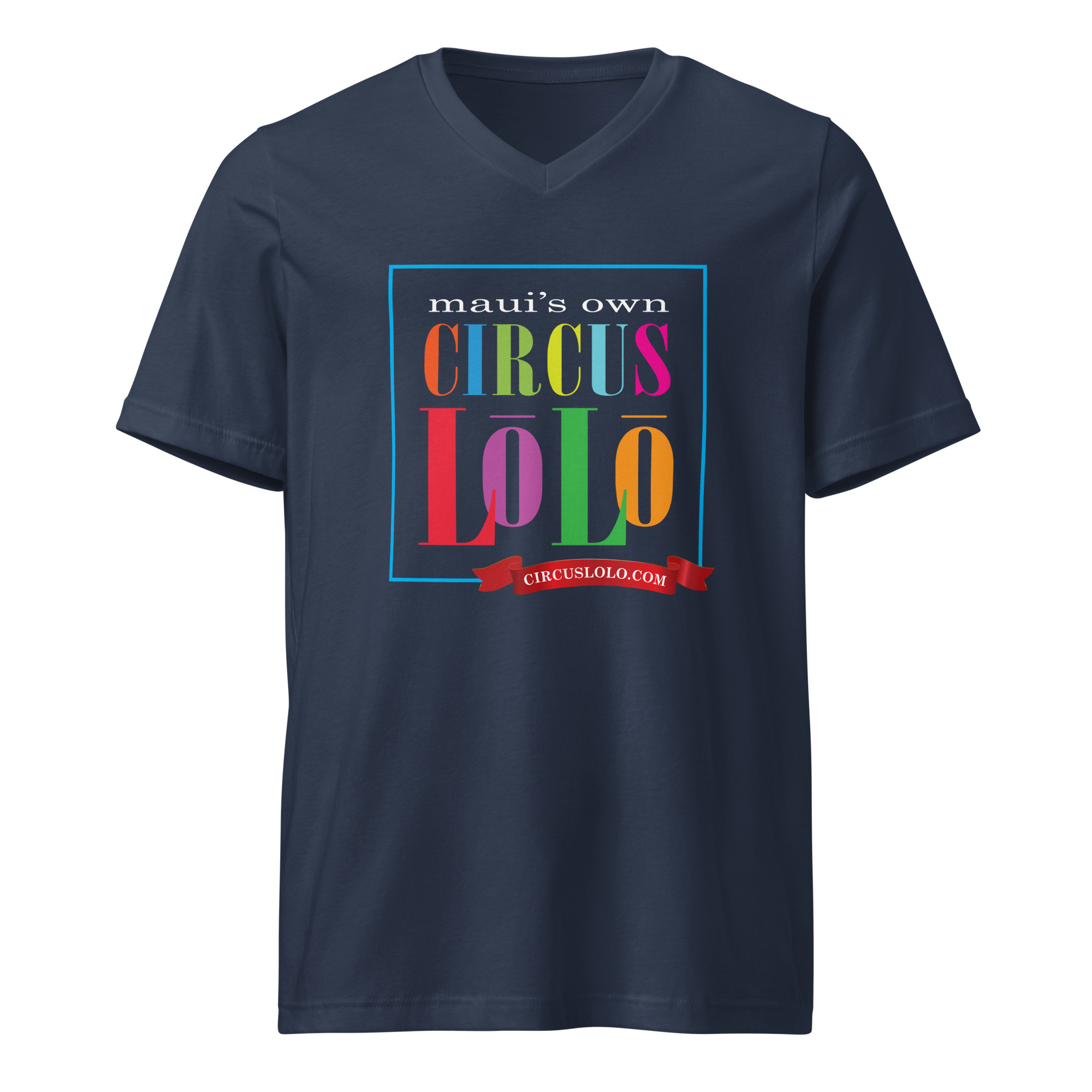 Circus Lolo Big Logo Unisex V-Neck T-Shirt - Image 3