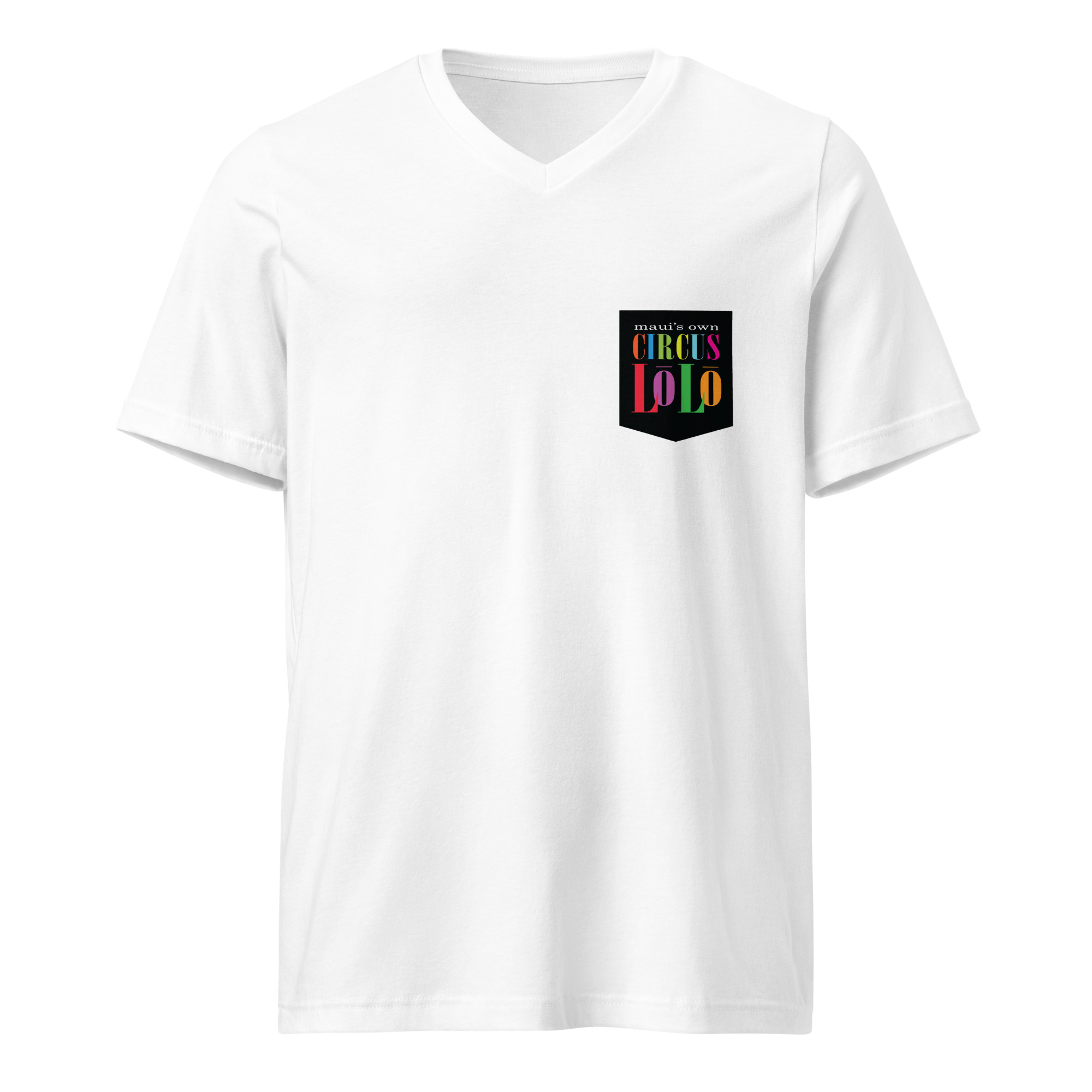 Circus Lolo Not Pocket Unisex V-Neck T-Shirt - Image 3