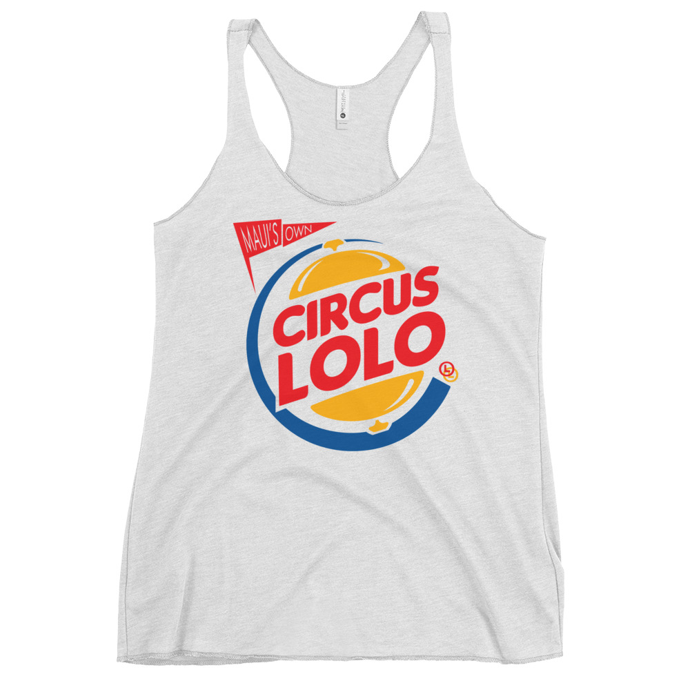 Circus Lolo Burger Ring Women's Racerback Tank - Image 2