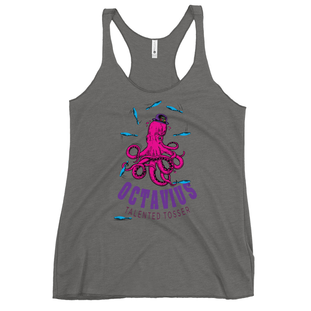 Circus Lolo Octavius Octopus Women’s Racerback Tank - Image 3