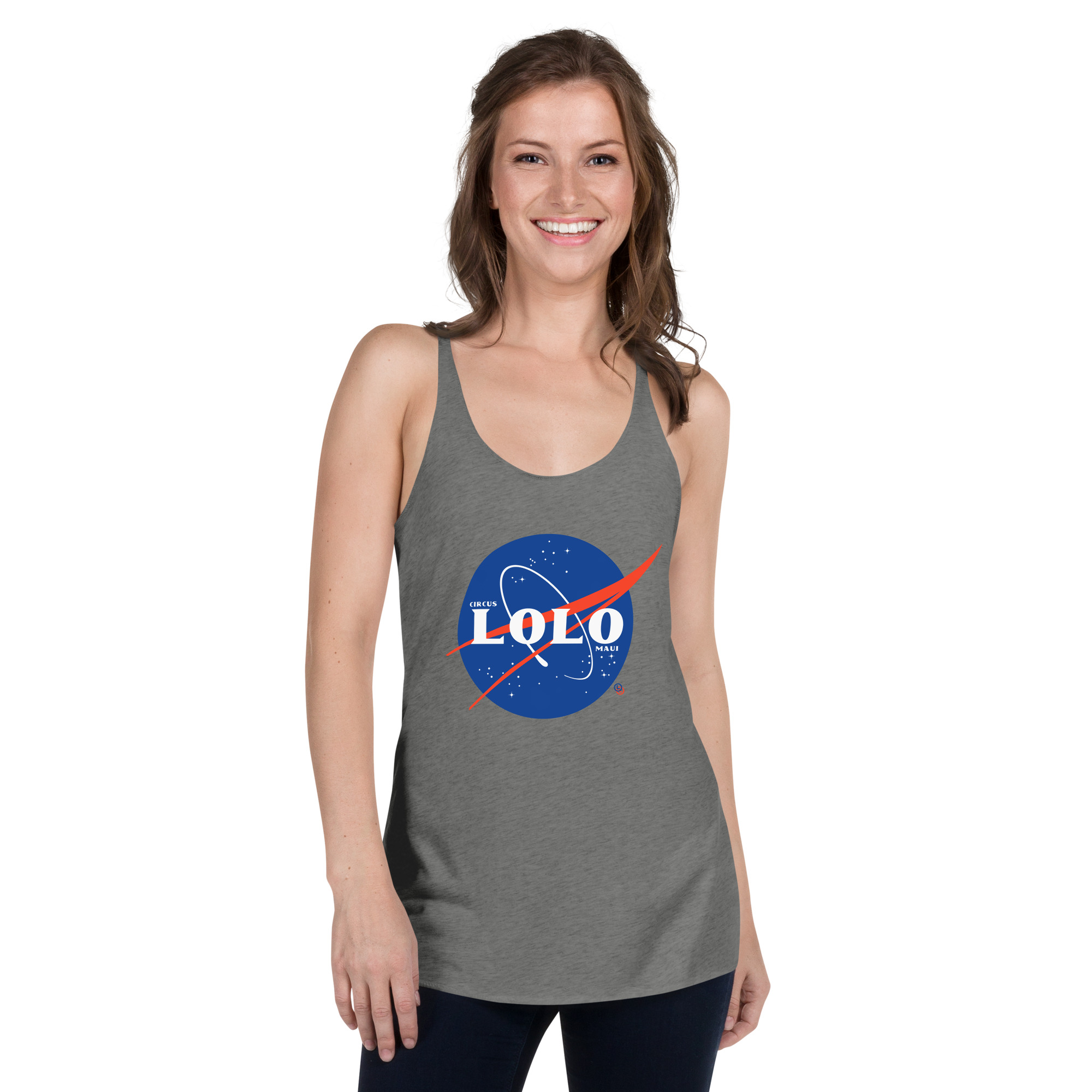 Circus Lolo Spaceball Women's Racerback Tank