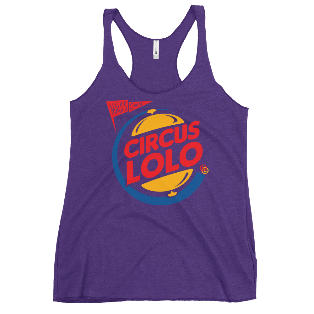 Circus Lolo Burger Ring Women's Racerback Tank - Image 4