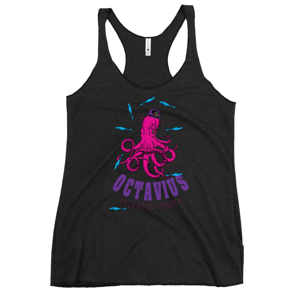 Circus Lolo Octavius Octopus Women’s Racerback Tank - Image 5