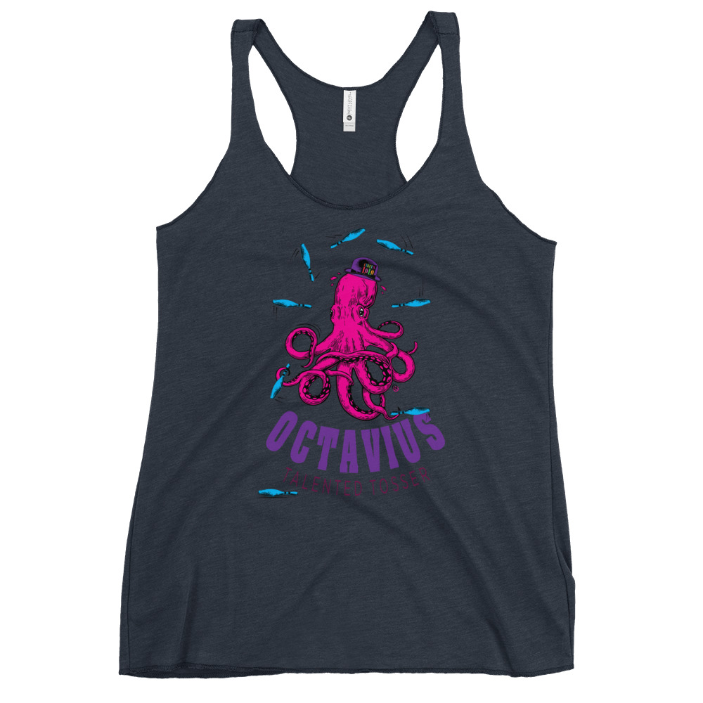 Circus Lolo Octavius Octopus Women’s Racerback Tank - Image 4