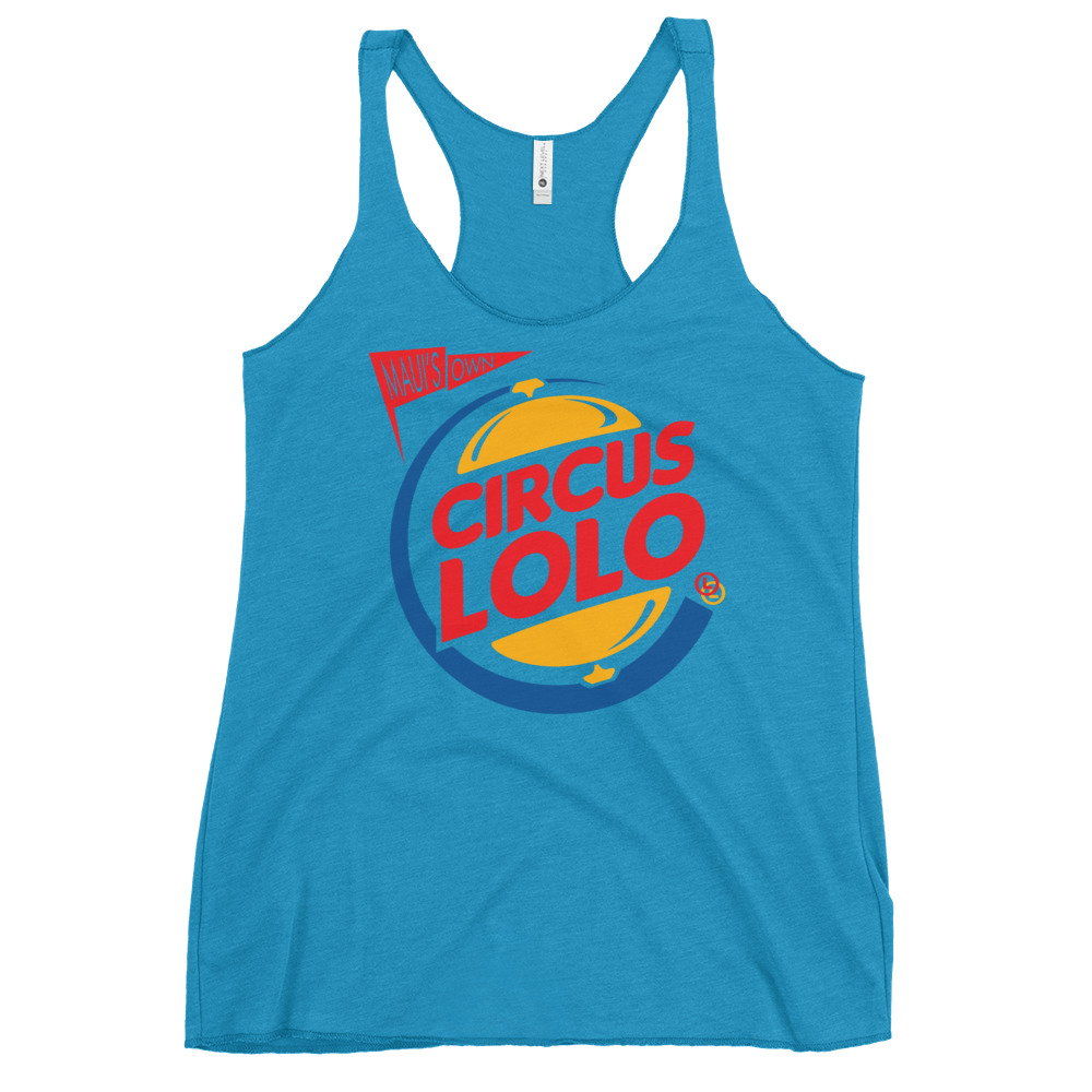 Circus Lolo Burger Ring Women's Racerback Tank - Image 3