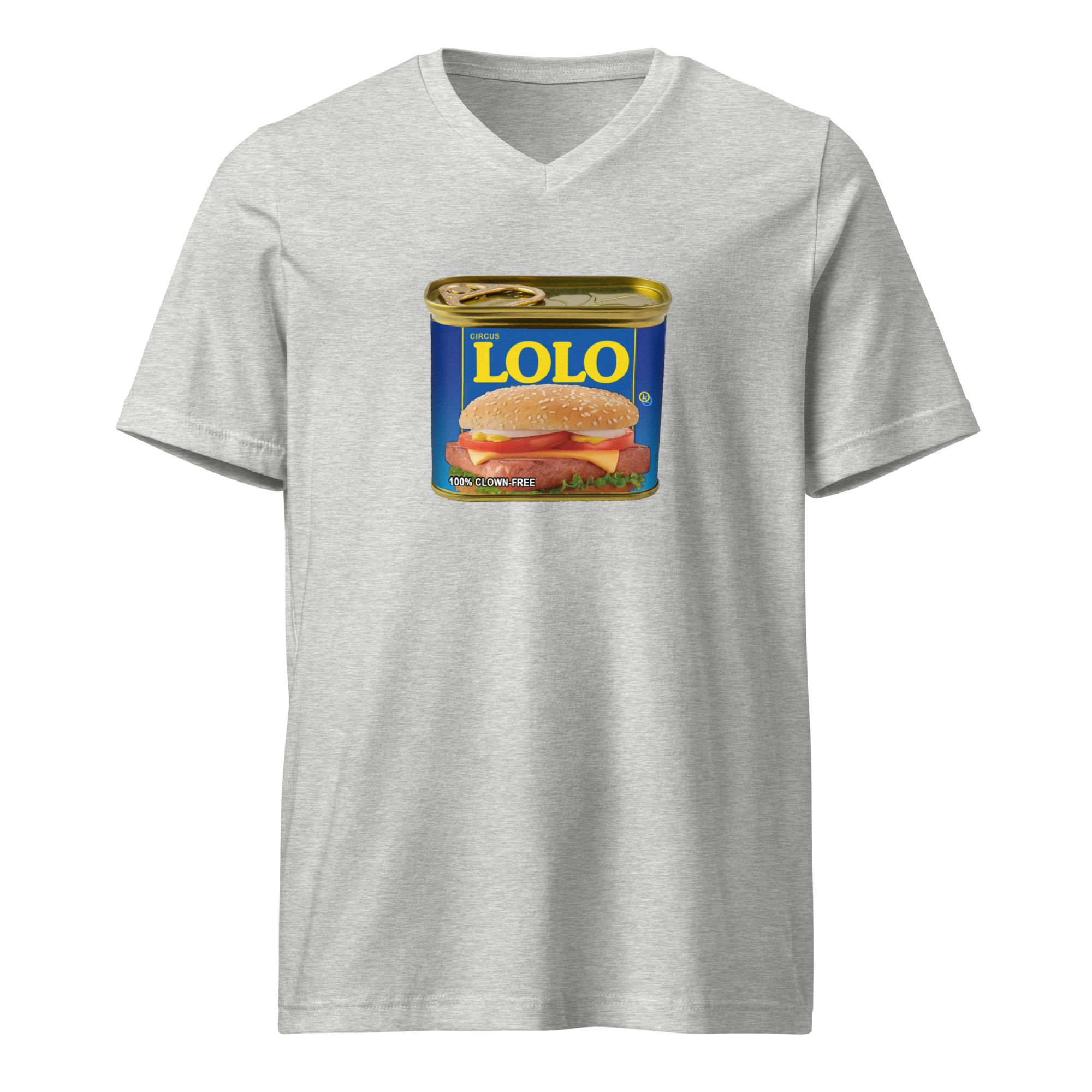Circus Lolo Mystery Meat Unisex V-Neck T-Shirt - Image 5