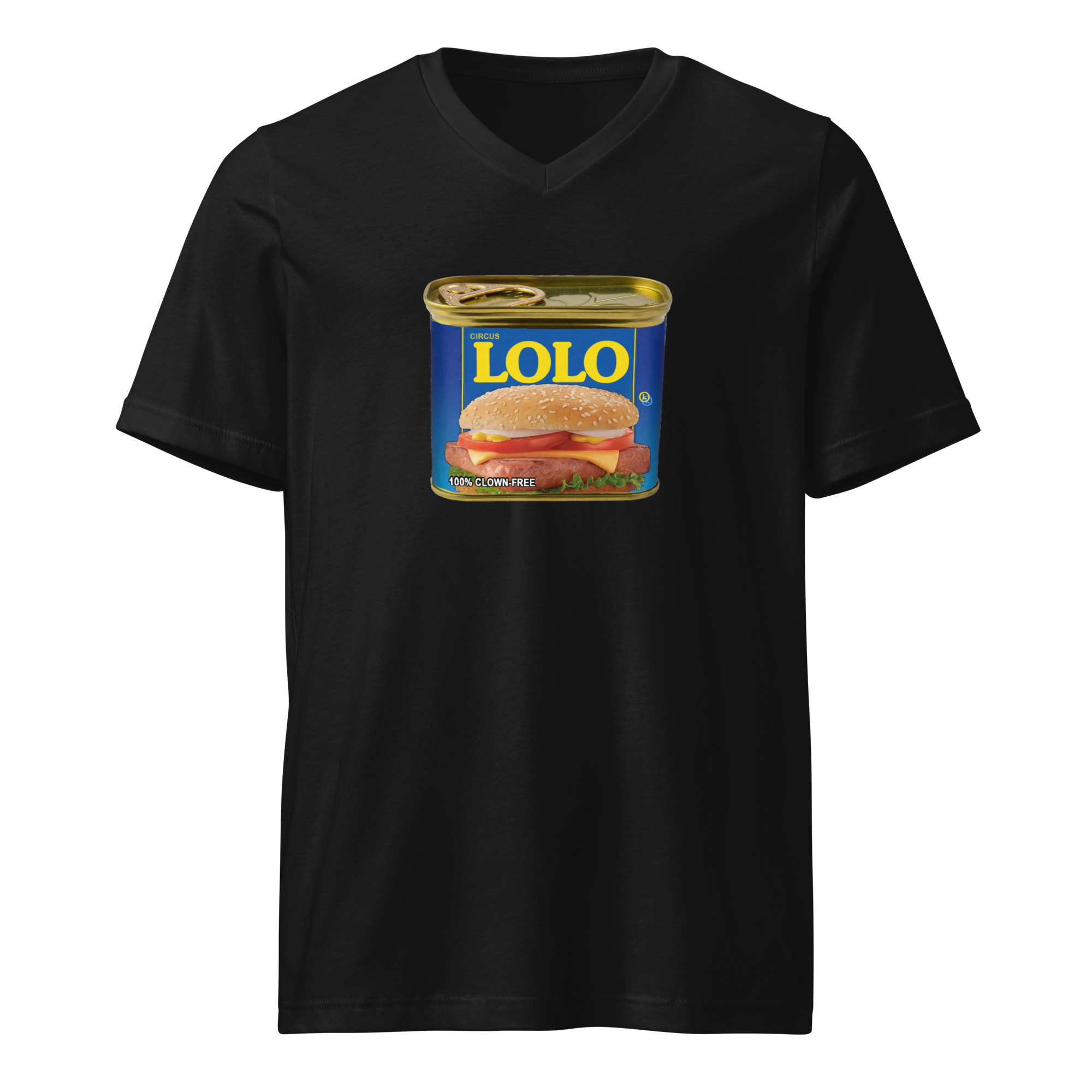 Circus Lolo Mystery Meat Unisex V-Neck T-Shirt - Image 2