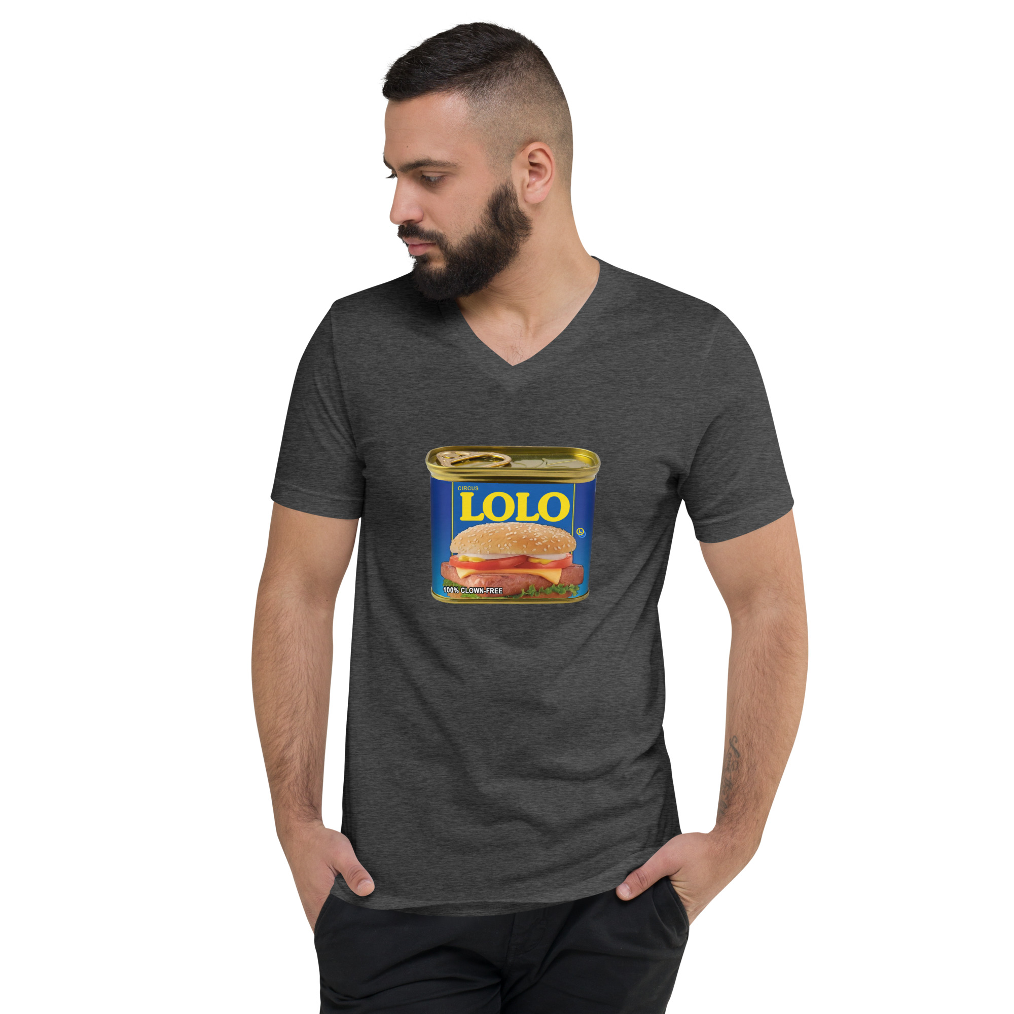 Circus Lolo Mystery Meat Unisex V-Neck T-Shirt