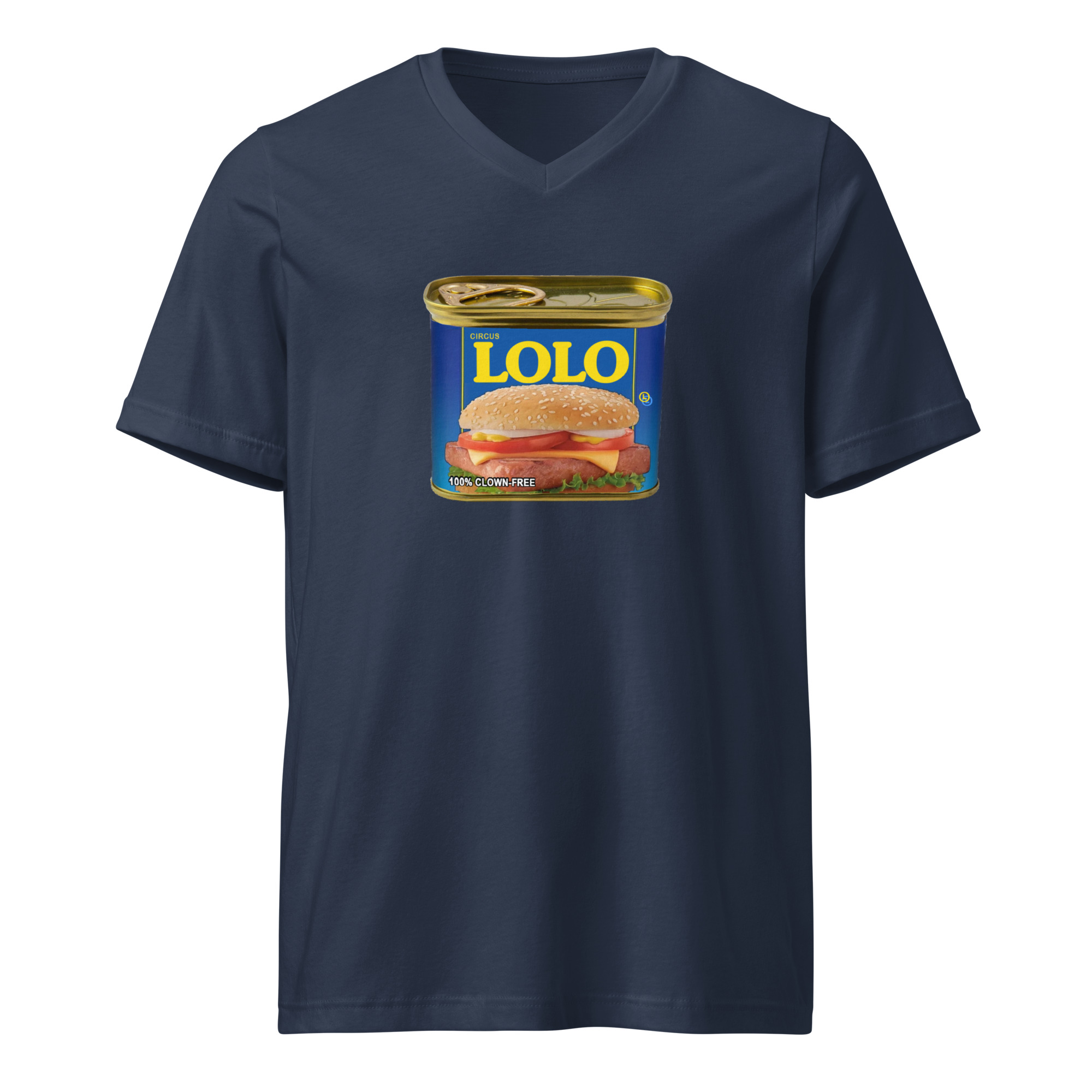 Circus Lolo Mystery Meat Unisex V-Neck T-Shirt - Image 3