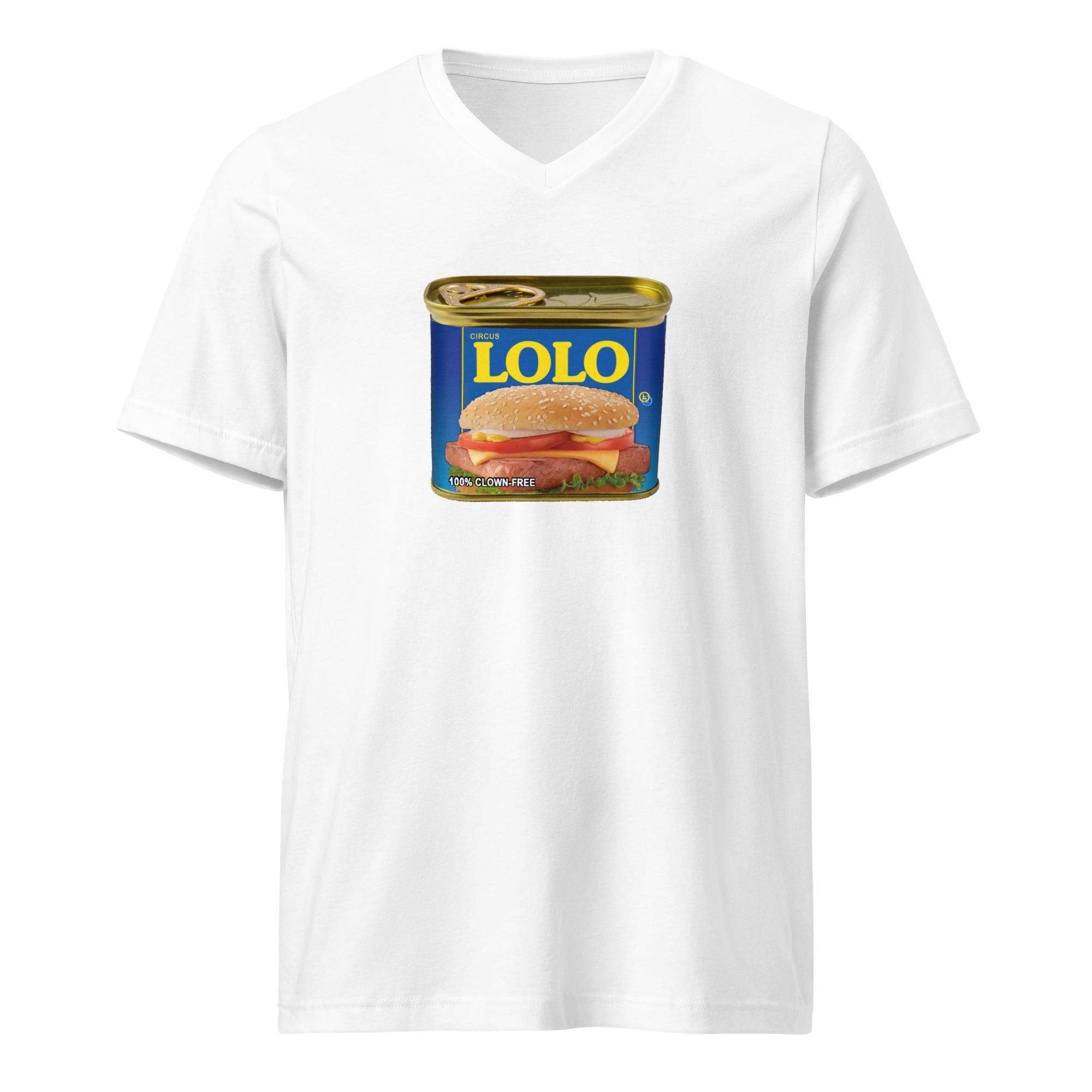 Circus Lolo Mystery Meat Unisex V-Neck T-Shirt - Image 6
